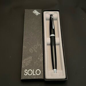 Vintage 1994 Cross Solo Ballpoint Pen-Black/Silver
